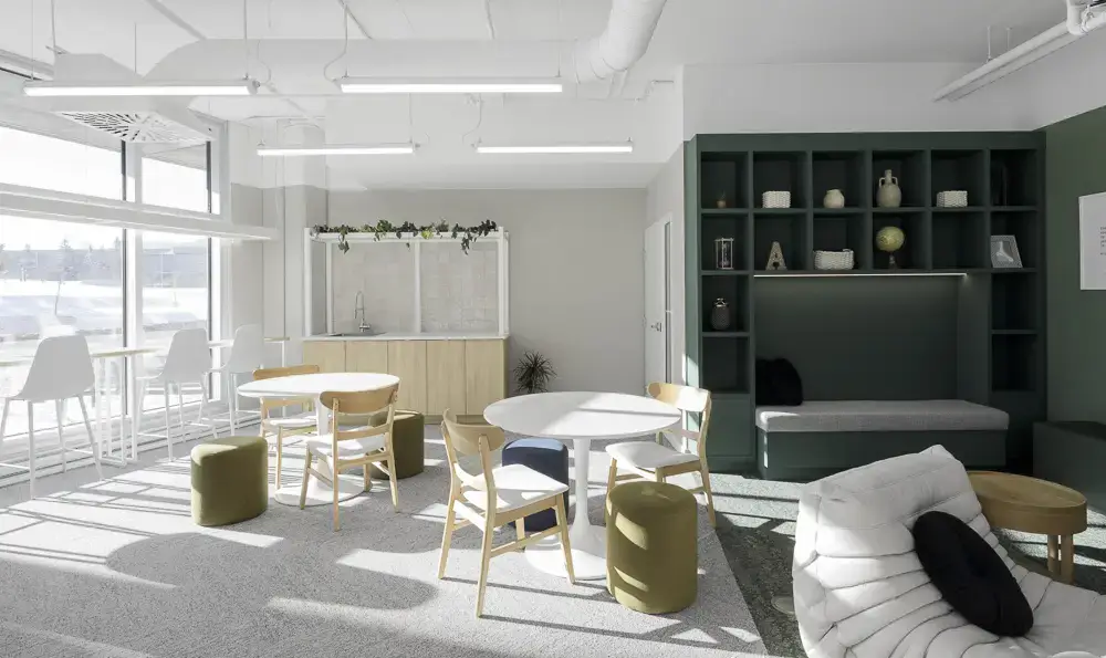 Espaces communs d’un projet de logement étudiant d’UTILE